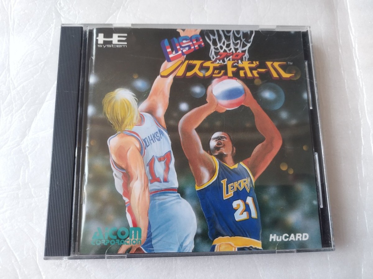 画像1: USAプロバスケットボール　箱説有　PCエンジン【9N2】 (1)