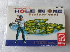 画像1: ジャンボ尾崎のホールインワン・プロフェッショナル　葉書マップチラシ箱説有　ビーヤングショップシール　FCファミコン【8m6】 (1)