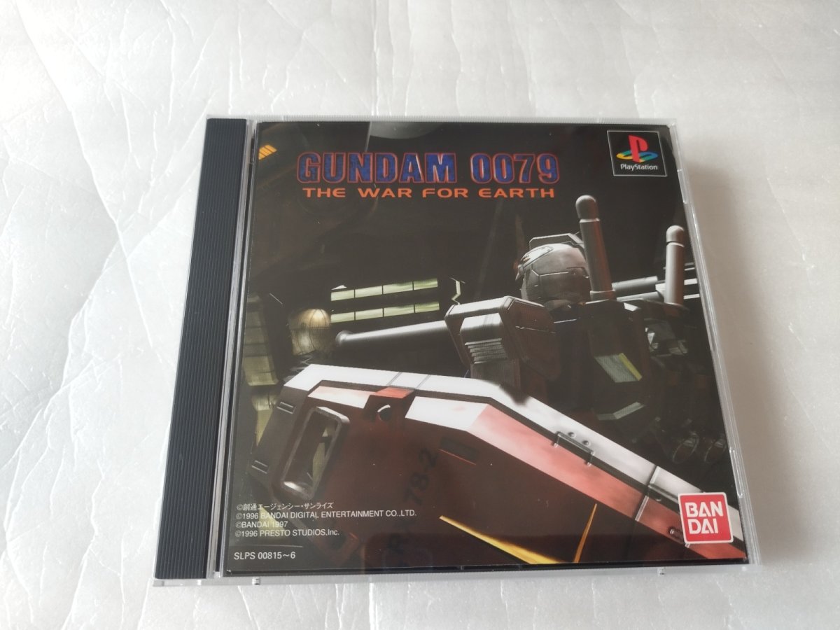 画像1: 【美品評価価格】ガンダム0079 THE WAR FOR EARTH GUNDAM ウォーフォーアース　帯箱説有　PS1プレイステーション【4N5】 (1)
