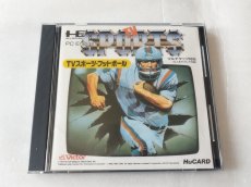画像1: 【美品評価価格】TVスポーツ・フットボール　葉書箱説有　PCエンジン【6m4】 (1)