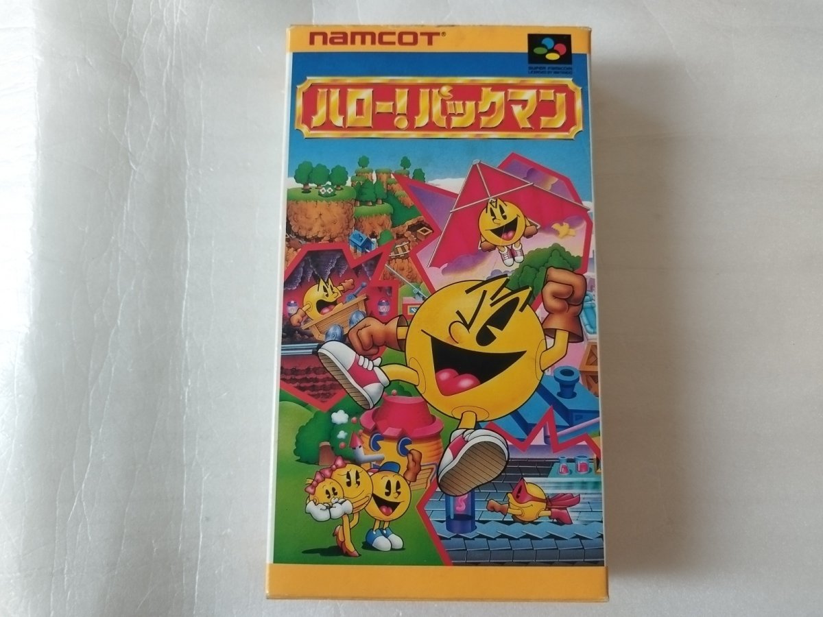 画像1: ハロー！パックマン 保証書葉書箱説有　SFCスーパーファミコン【4N7】 (1)