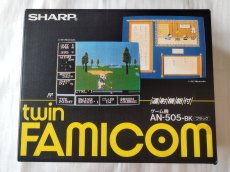 画像1: ツインファミコン本体　AN-505-BK　新品未使用　FCファミコン【2f3-1】 (1)