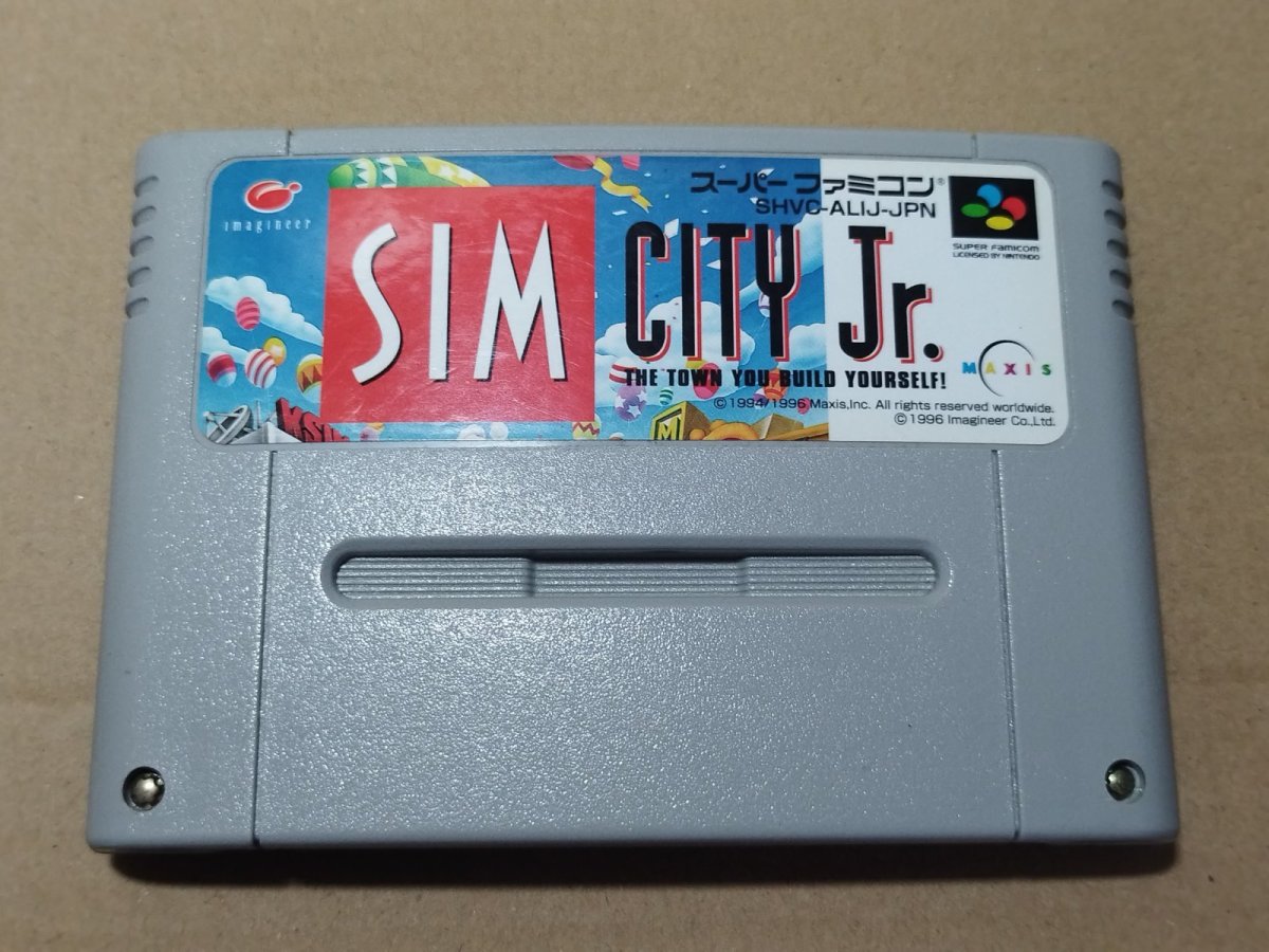 画像1: 【美品評価価格】シムシティJr.　箱説無　SFCスーパーファミコン【2】 (1)