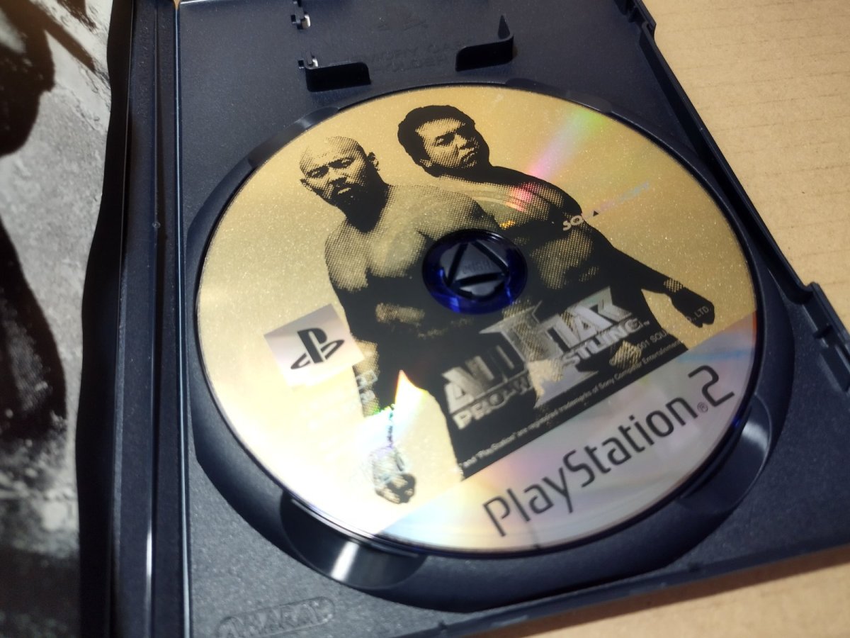 画像5: 【美品評価価格】オールスタープロレスリング2　葉書チラシ箱説有　PS2プレイステーション2【7h9】 (5)