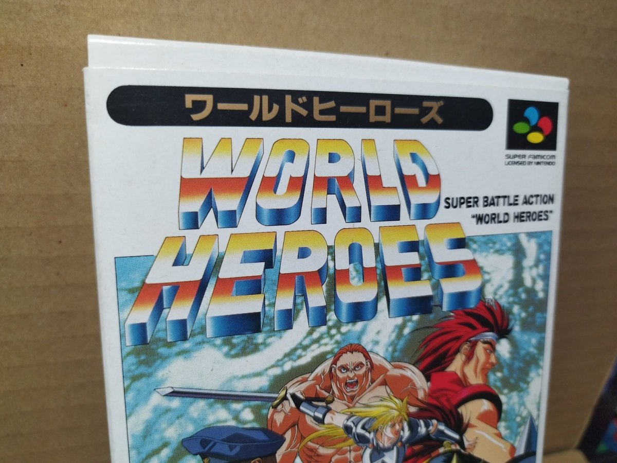 画像2: 【美品評価価格】ワールドヒーローズ　箱説有　SFCスーパーファミコン【9h6】 (2)