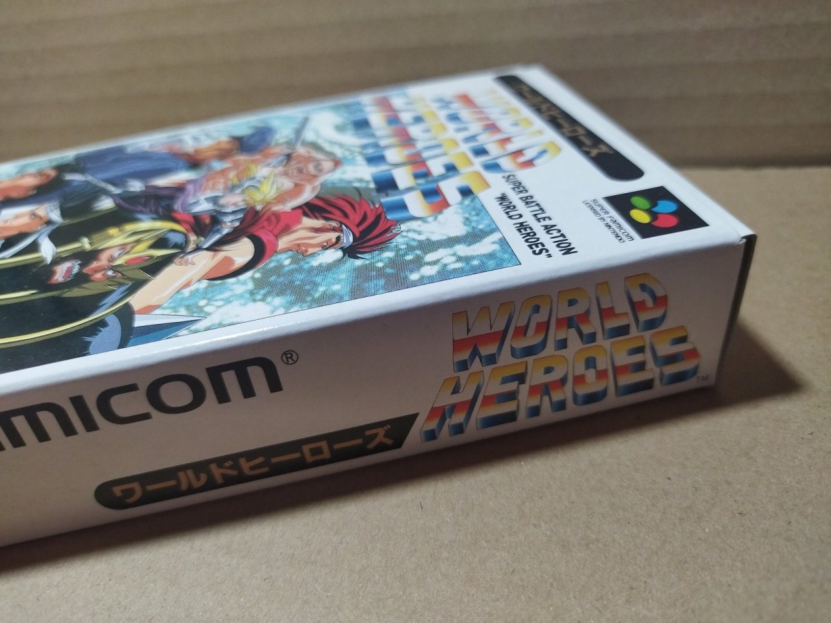 画像5: 【美品評価価格】ワールドヒーローズ　箱説有　SFCスーパーファミコン【9h6】 (5)