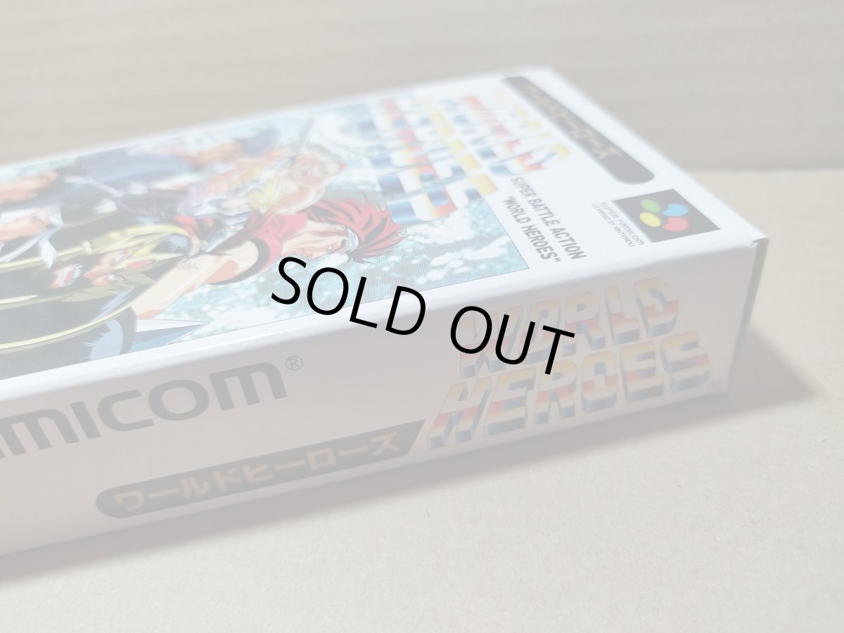 画像5: 【美品評価価格】ワールドヒーローズ　箱説有　SFCスーパーファミコン【9h6】 (5)