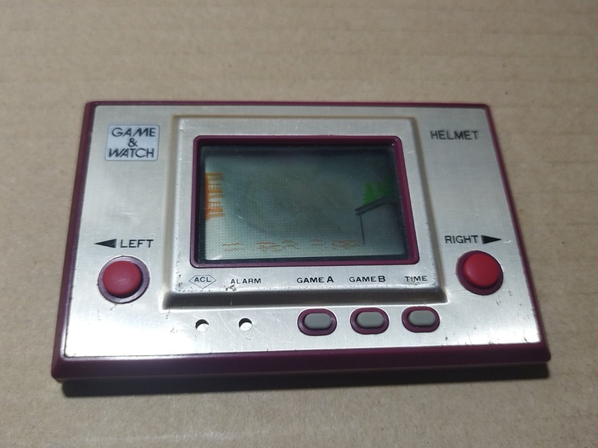 画像1: ヘルメット　HELMET　箱説無　ゲームウォッチ【1】 (1)