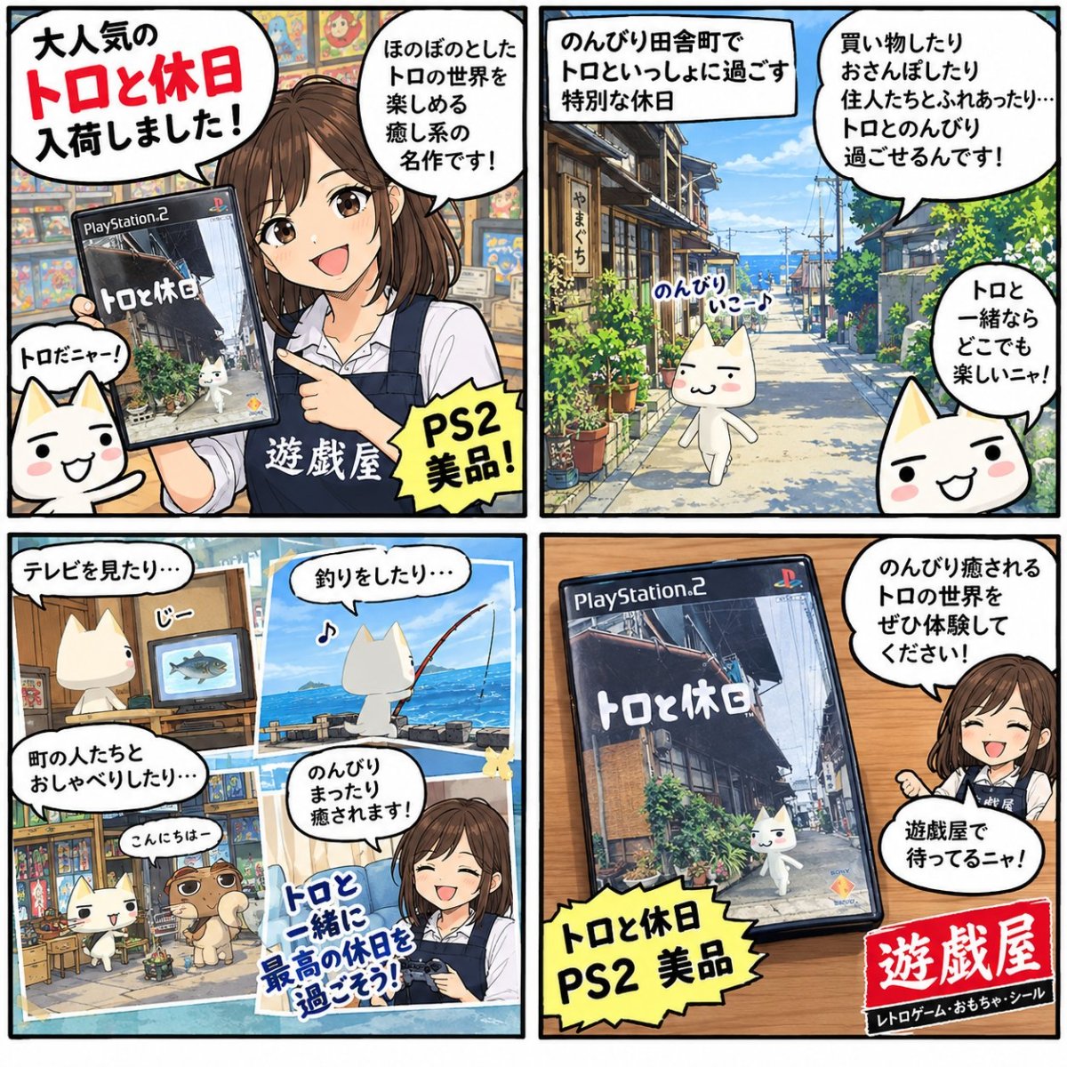 画像14: 【美品評価価格】トロと休日　箱説有　PS2プレイステーション【4h7】 (14)