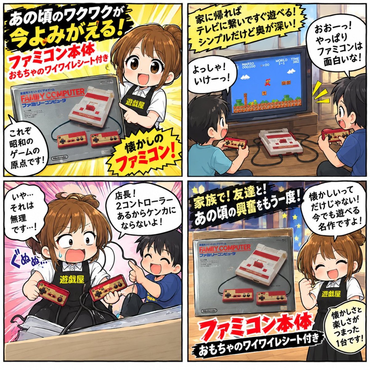 画像22: 【おもちゃのワイワイレシート付き】ファミコン本体　箱説有　FCファミコン【2f3-1】 (22)