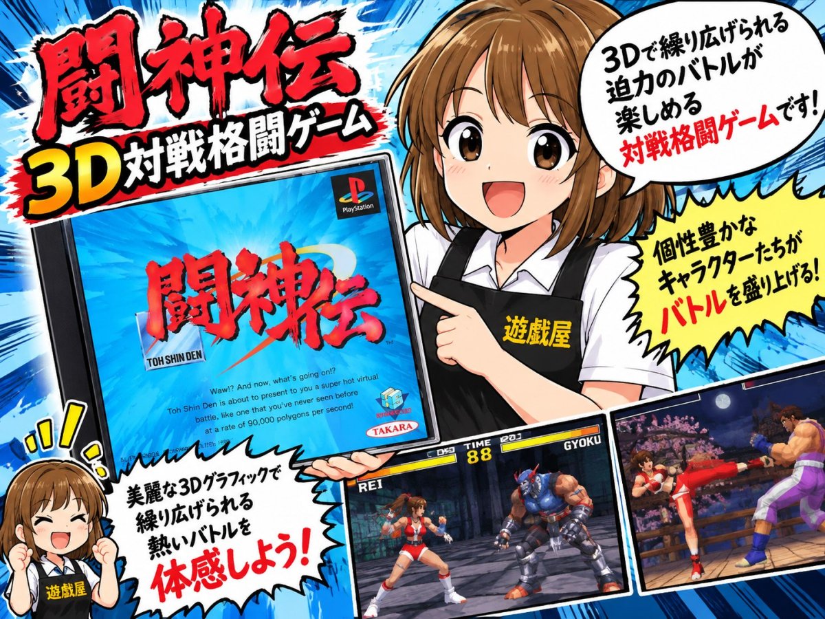 画像21: 【美品評価価】闘神伝　箱説有　PS1プレイステーション【9h3】 (21)