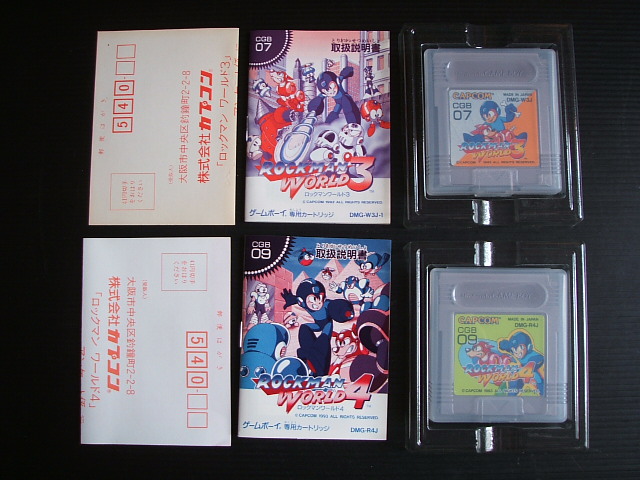 ロックマンワールド1〜5セット　箱説有　GBゲームボーイ