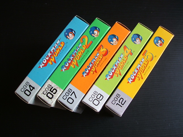 ロックマンワールド1〜5セット　箱説有　GBゲームボーイ