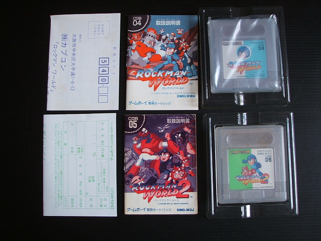 ロックマンワールド1〜5セット　箱説有　GBゲームボーイ