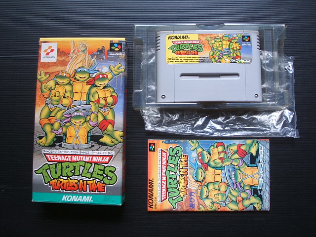ティーンエージミュータントニンジャタートルズ タートルズインタイム 箱説有 SFCスーパーファミコン
