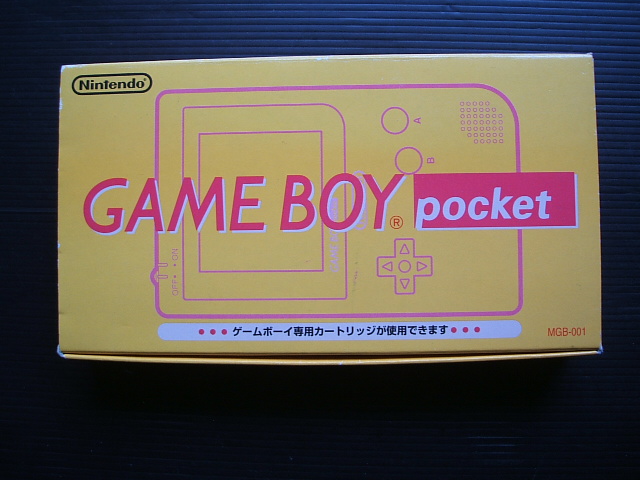 週間売れ筋テレビゲームゲームボーイポケット本体イエロー　箱説有　GBゲームボーイ