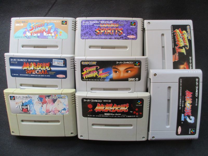 格闘ゲームセット　箱説無　SFCスーパーファミコン