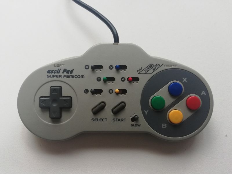 アスキーパッド 連射 コントローラー　箱説無　SFCスーパーファミコン