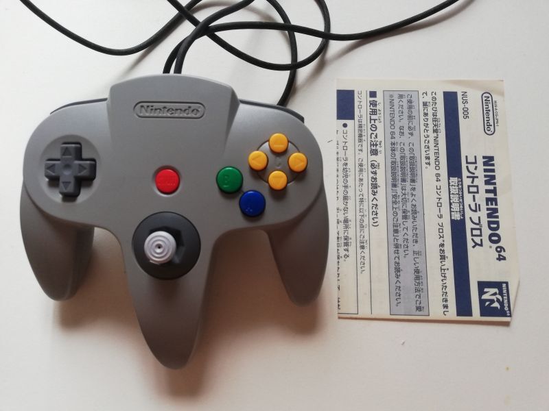 【新品 未使用】Nintendo64 コントローラー　グレー　純正品ニンテンドー
